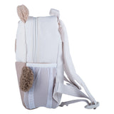 Mayoral Beige Boucle Teddy Bear Backpack