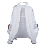 Mayoral Beige Boucle Teddy Bear Backpack