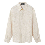 Versace Beige Whisper Barocco Cotton Shirt