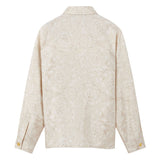 Versace Beige Whisper Barocco Cotton Shirt