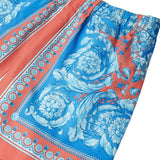 Versace Blue Electric Barocco Print Shorts