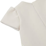 Versace Beige Milano Jersey Dress With Whisper Barocco Trims