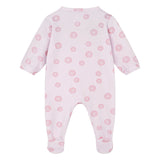 Versace Pink Medusa Dots All-Over Print Sleepsuit