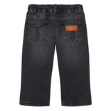 Versace Black Jeans With Accent Medusa Button