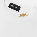 Versace White T-Shirt With Medusa 95 Hardware