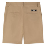 Versace Beige Cotton Logo Label Shorts