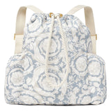 Versace White All-Over Barocco Print Backpack