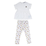 Moncler White Animal Print Legging Set