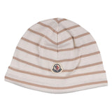 Moncler Ivory & Beige Stripe Leggings Set