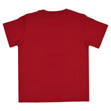 Moncler Red T-Shirt with White Logo Print