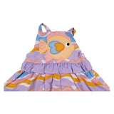 Stella McCartney Purple & Orange Fish Applique Dress