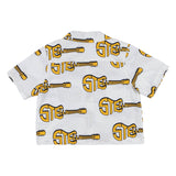 Stella McCartney White Logo Guitars Print Shirt