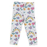 Stella McCartney White Colorful Floral Print Leggings