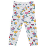 Stella McCartney White Colorful Floral Print Leggings