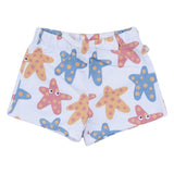 Stella McCartney White Shorts With Starfish Graphic Print