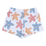 Stella McCartney White Shorts With Starfish Graphic Print