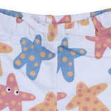 Stella McCartney White Shorts With Starfish Graphic Print