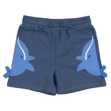 Stella McCartney Blue Shark Patch Shorts