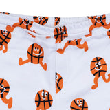 Stella McCartney White Shorts With All-Over Basketball Print