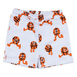 Stella McCartney White Shorts With All-Over Basketball Print