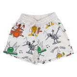 Stella McCartney Off White Organic Cotton Bug Band Sweatshorts