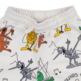Stella McCartney Off White Organic Cotton Bug Band Sweatshorts