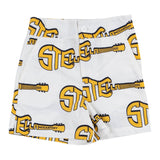 Stella McCartney White Guitar Print Shorts