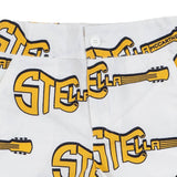 Stella McCartney White Guitar Print Shorts