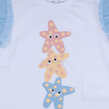 Stella McCartney White Stacked Starfish Graphic T-Shirt