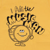 Stella McCartney Mustard Music Man T-Shirt In Cotton