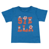 Stella McCartney Blue Cotton Varsity Logo T-Shirt