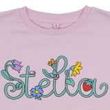 Stella McCartney Pink Vine Cropped Graphic T-Shirt