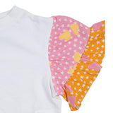 Stella McCartney Ivory Cotton Ruffle Sleeve T-Shirt