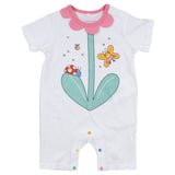 Stella McCartney White Romper With Flower Design