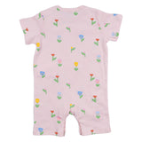 Stella McCartney Pink Floral Print Bib And Romper Set