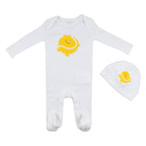 Stella McCartney White Tennis Ball Graphic Hat And Romper Set