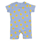 Stella McCartney Blue Tennis Ball Print Bib And Romper Set