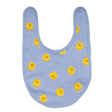 Stella McCartney Blue Tennis Ball Print Bib And Romper Set