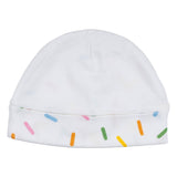 Stella McCartney White Party Hat Print Hat And Romper Set