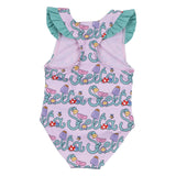 Stella McCartney Pink Swimsuit With All-Over Logo Print