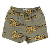 Stella Mcartney Green Guitar Print Swim Shorts