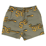 Stella Mcartney Green Guitar Print Swim Shorts