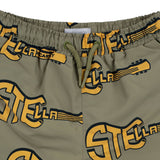 Stella Mcartney Green Guitar Print Swim Shorts