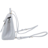 Dolce & Gabbana White Leather Small Backpack