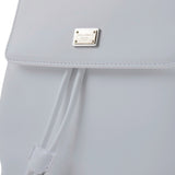 Dolce & Gabbana White Leather Small Backpack