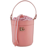 Dolce & Gabbana Pink Leather Dg Logo Bucket Bag