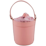 Dolce & Gabbana Pink Leather Dg Logo Bucket Bag