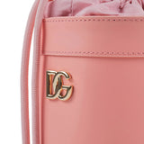 Dolce & Gabbana Pink Leather Dg Logo Bucket Bag