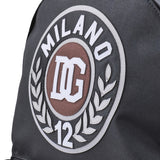Dolce & Gabbana Black Backpack With Logo Patch