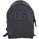 Dolce & Gabbana Black Backpack With Dg Patch